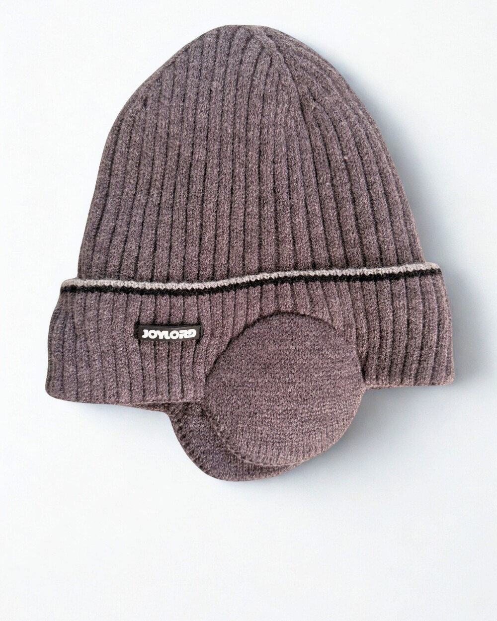 JOYLORD Charcoal Gray Fleece Lined Winter Beanie Ear Cover Hat